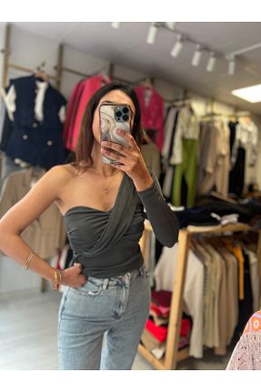 دامن طوسی زنانه پارچه Butik - کد 893744692