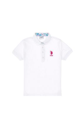 پولوشرت سفید بچه گانه پنبه ای U.S. Polo Assn. - کد 893577711