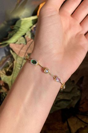 دستبند نقره طلائی زنانه 925 عیار Spossy Silver Jewelry - کد 878521584