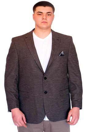 کت سایز بزرگ طوسی مردانه پارچه Modexl - کد 893584566