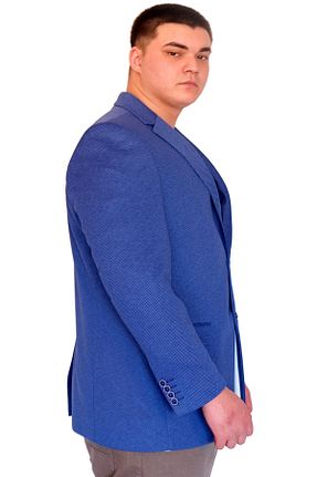 کت سایز بزرگ آبی مردانه پارچه Modexl - کد 893584542