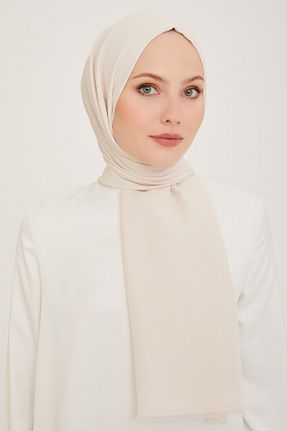 شال بژ زنانه پنبه ای Armine - کد 893588095