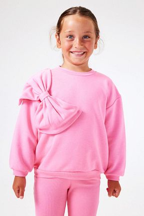 ست بالاتنه و پائین تنه صورتی بچه گانه بافت Le Mabelle - کد 854054377