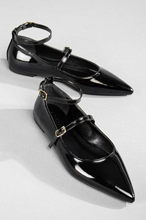 بابت مشکی زنانه چرم لاکی camaiore - کد 885720488