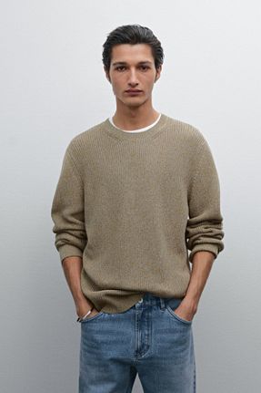 پلیور سبز مردانه ساده Massimo Dutti - کد 893595897