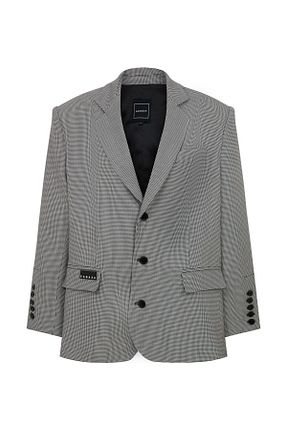 کت بلیزر طوسی زنانه بافتنی Sagaza - کد 893598536