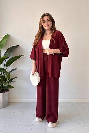 لباس زرشکی زنانه بافتنی MaziButik - کد 895732536
