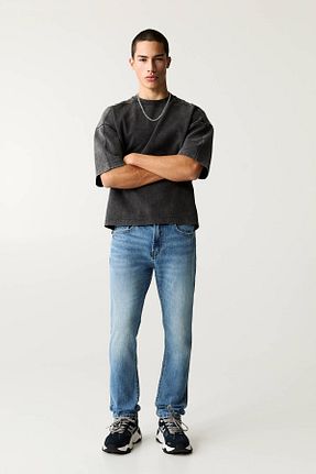 شلوار جین آبی مردانه رگولار Pull & Bear - کد 893732862