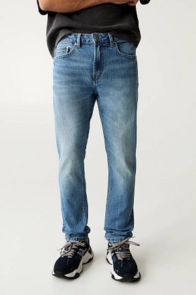 شلوار جین آبی مردانه رگولار Pull & Bear - کد 893732862