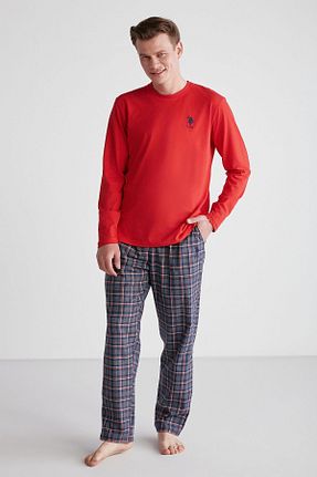 ست لباس راحتی قرمز مردانه طرح دار U.S. Polo Assn. - کد 756754744