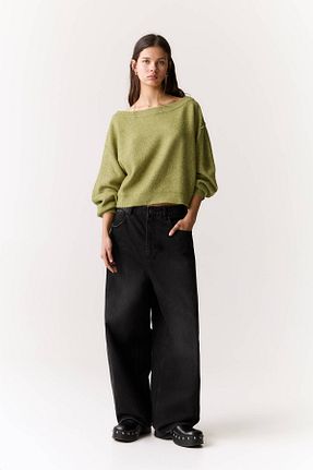 پلیور سبز زنانه ساده Pull & Bear - کد 893719927