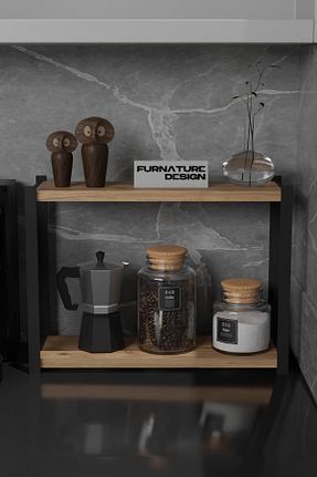قفسه آشپزخانه قهوه ای CMKStore - کد 169956674