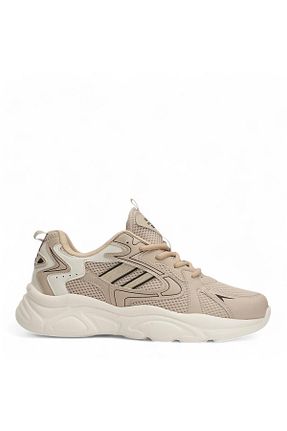 کفش اسنیکر بژ زنانه بند دار AlbiShoes - کد 894039046