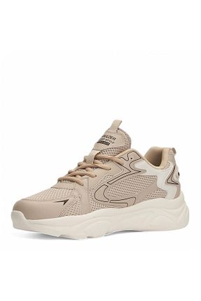 کفش اسنیکر بژ زنانه بند دار AlbiShoes - کد 894039046