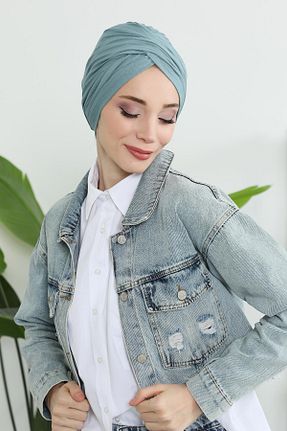 کلاه شنای حجاب فیروزه ای زنانه Aisha