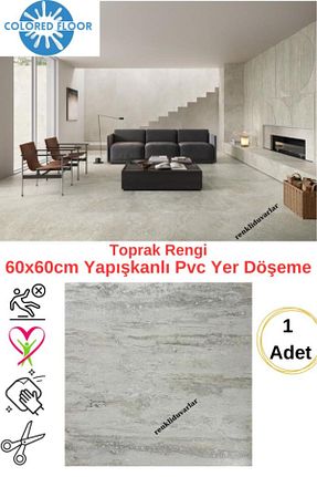کاغذ دیواری طوسی Kendinden Yapışkanlı Renkli Duvarlar - کد 871523995