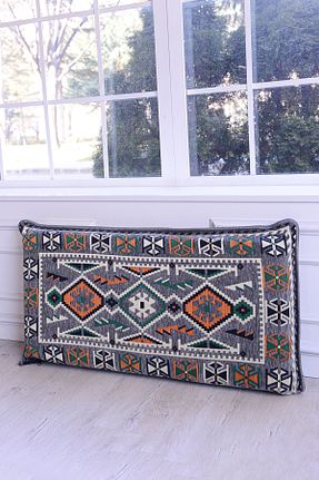 گلیم طوسی پنبه ای BAKIRÖZÜ HOME - کد 895629184
