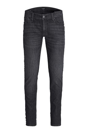 شلوار جین مشکی مردانه پاچه تنگ Jack & Jones - کد 768909450