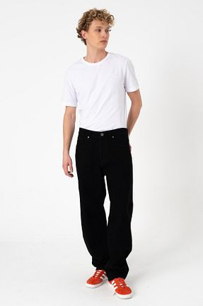 شلوار جین مشکی مردانه پاچه گشاد BLAYF - کد 867589697