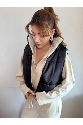 جلیقه مشکی زنانه اورسایز Kingclub - کد 865011281