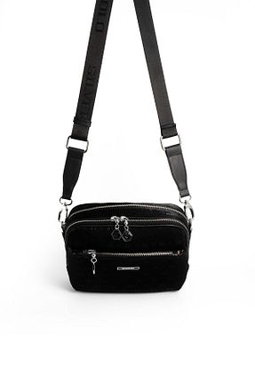کیف پستچی مشکی زنانه چرم مصنوعی Silver Polo - کد 895644499