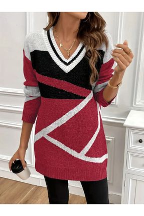 لباس زرشکی زنانه بافتنی Viyamo - کد 894684904