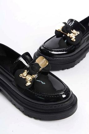 کفش لوفر مشکی زنانه چرم مصنوعی Santamarina - کد 893802434