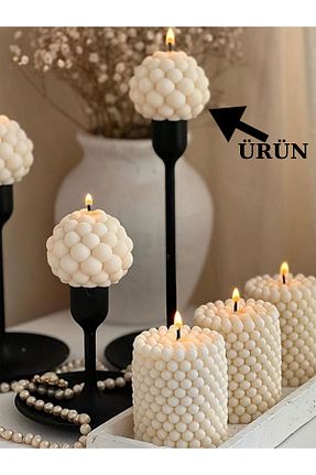 شمع سفید Vanilya homeartplus - کد 881310449