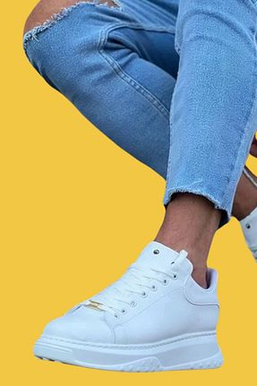 کفش کژوال سفید مردانه چرم مصنوعی shoecide - کد 788878723