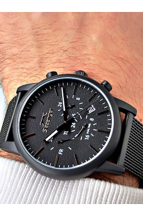 ساعت مچی مشکی مردانه 41-45 میلی متر Slazenger - کد 893901254