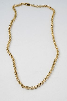 گردنبند استیل ( فولاد ) طلائی رودیوم Neesa - کد 893973469