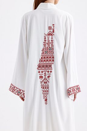کلاه و ابایا سفید زنانه پلی استر LEYLA STORE - کد 893980145