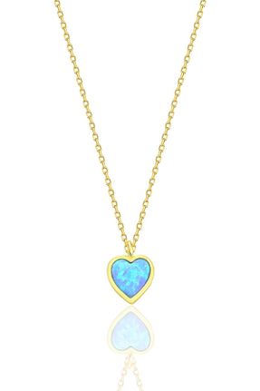 گردنبند نقره آبی زنانه 925 عیار Söğütlü Silver - کد 894011134