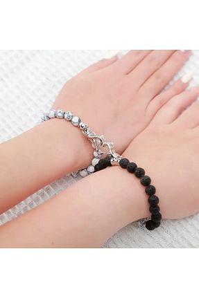 دستبند جواهر سفید زنانه سنگ Stor - کد 894021211
