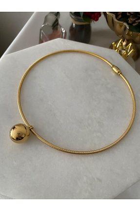گردنبند استیل ( فولاد ) طلائی زنانه استیل (فولاد) NILOTUS - کد 862521806