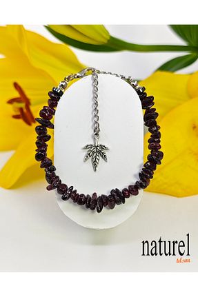 دستبند جواهر قهوه ای زنانه سنگ طبیعی Naturel Tılsım - کد 333521602