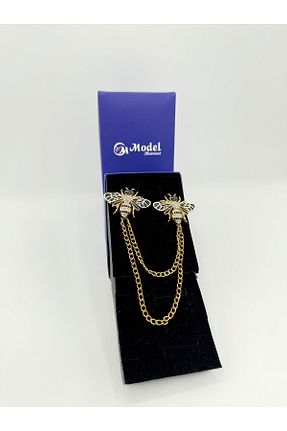 سنجاق سینه طلائی زنانه فلزی model aksesuar - کد 468827892