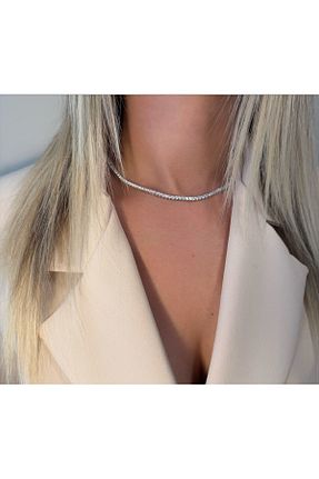 گردنبند نقره رنگی زنانه 925 عیار Daniel Angelson - کد 895875999