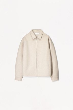پیراهن بژ مردانه اسلیم Bershka - کد 894063459