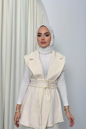 ست بالاتنه و پائین تنه نباتی زنانه بافتنی QUQA - کد 894053590