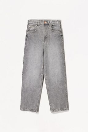 شلوار جین طوسی مردانه رگولار Bershka - کد 894064907