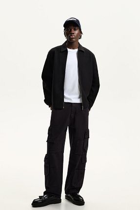 شلوار جین مشکی مردانه رگولار Bershka - کد 894063201