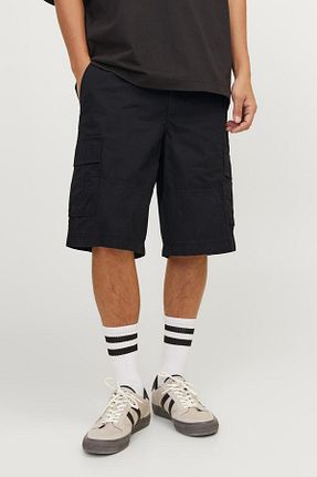 شلوارک و برمودا مشکی مردانه رگولار Jack & Jones - کد 823537461