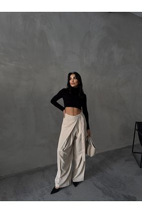 شلوار طوسی زنانه پلی استر Bang - کد 894093580