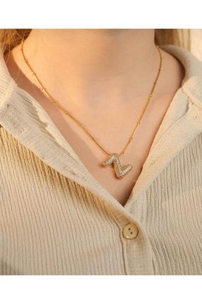 گردنبند استیل ( فولاد ) رنگی زنانه استیل (فولاد) ZÜMRA - کد 894108162