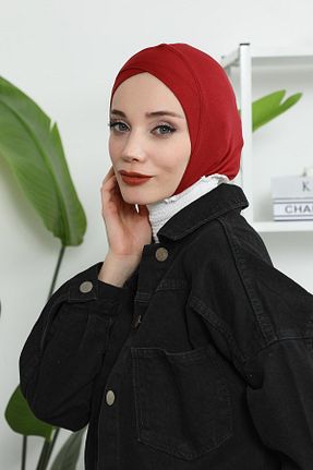 کلاه شنای حجاب زرشکی زنانه Aisha