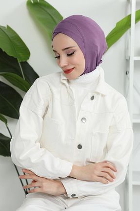کلاه شنای حجاب بنفش زنانه Aisha