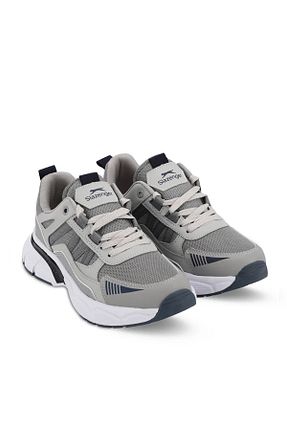 کفش اسنیکر طوسی زنانه بند دار Slazenger - کد 814672505