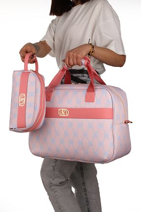 ساک و چمدان صورتی زنانه پارچه U.S. Polo Assn. - کد 894108199