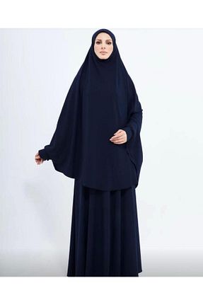 ست بالاتنه و پائین تنه حجاب سرمه ای زنانه کلوش ashabtesettür - کد 896003461